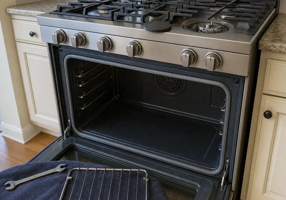 Built-in appliance repair in a Carmel Valley kitchen